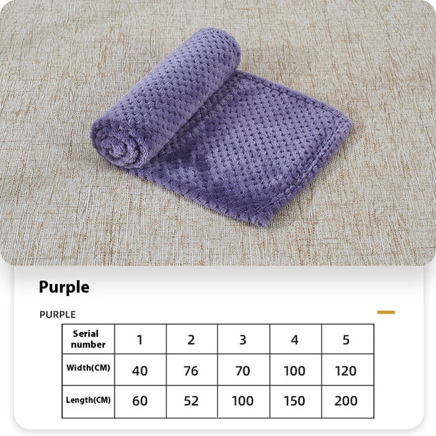 Summer Coral Fleece Blanket For Dogs Sleeping Pets