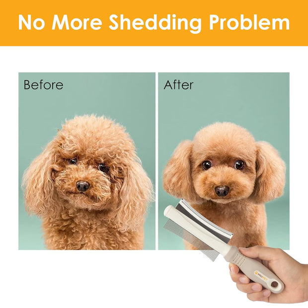 PetSpa™ 2-in-1 Grooming Brush & Deshedding Comb