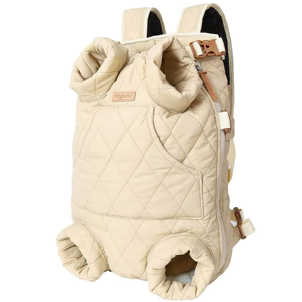 Winter Thickened Portable Pet Chest Backpack