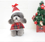 Christmas Red Knitted Turtleneck Dog Sweater Coat