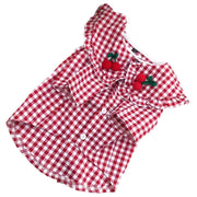 Summer Thin Checkered Shirt for Small Dogs
